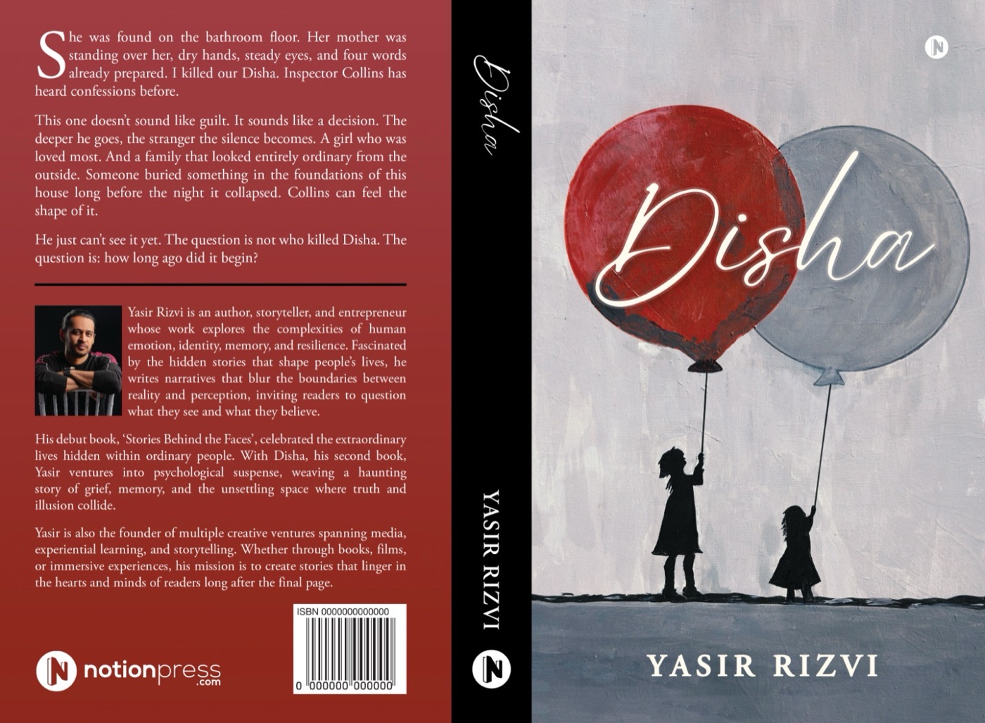 Disha — book cover and back page